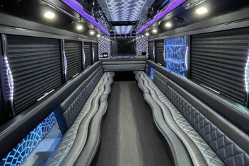 San Francisco Party Bus Interior