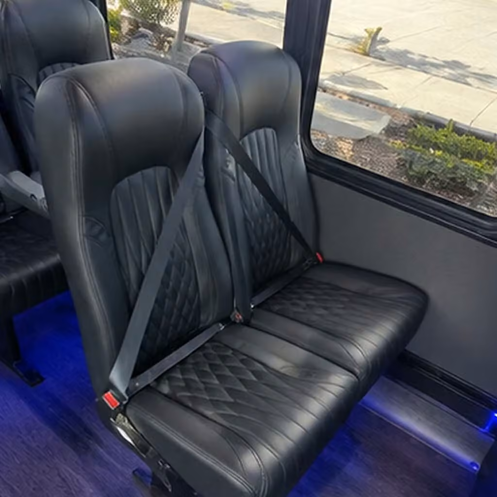 25 passenger minibus inside
