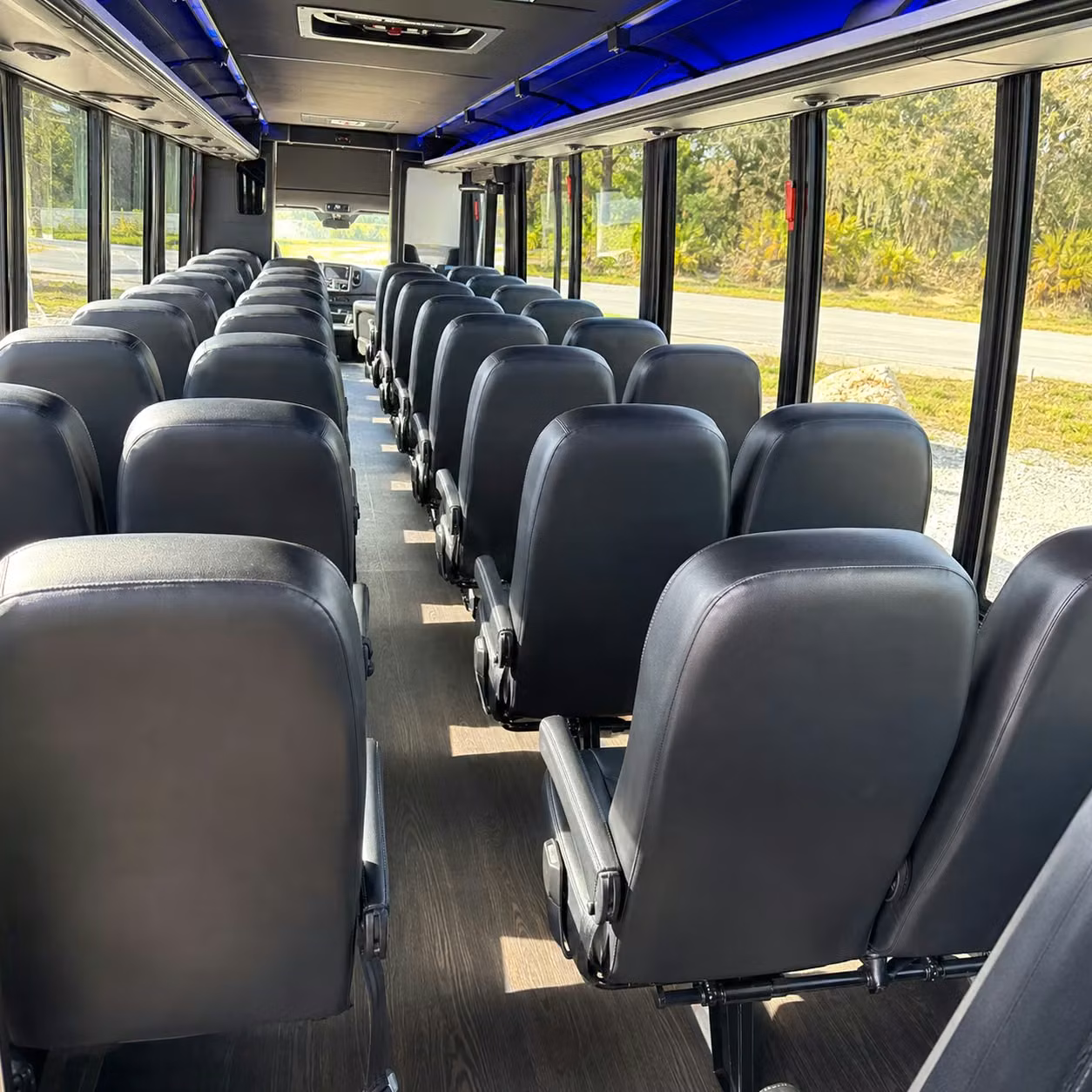 30 passenger minibus interior